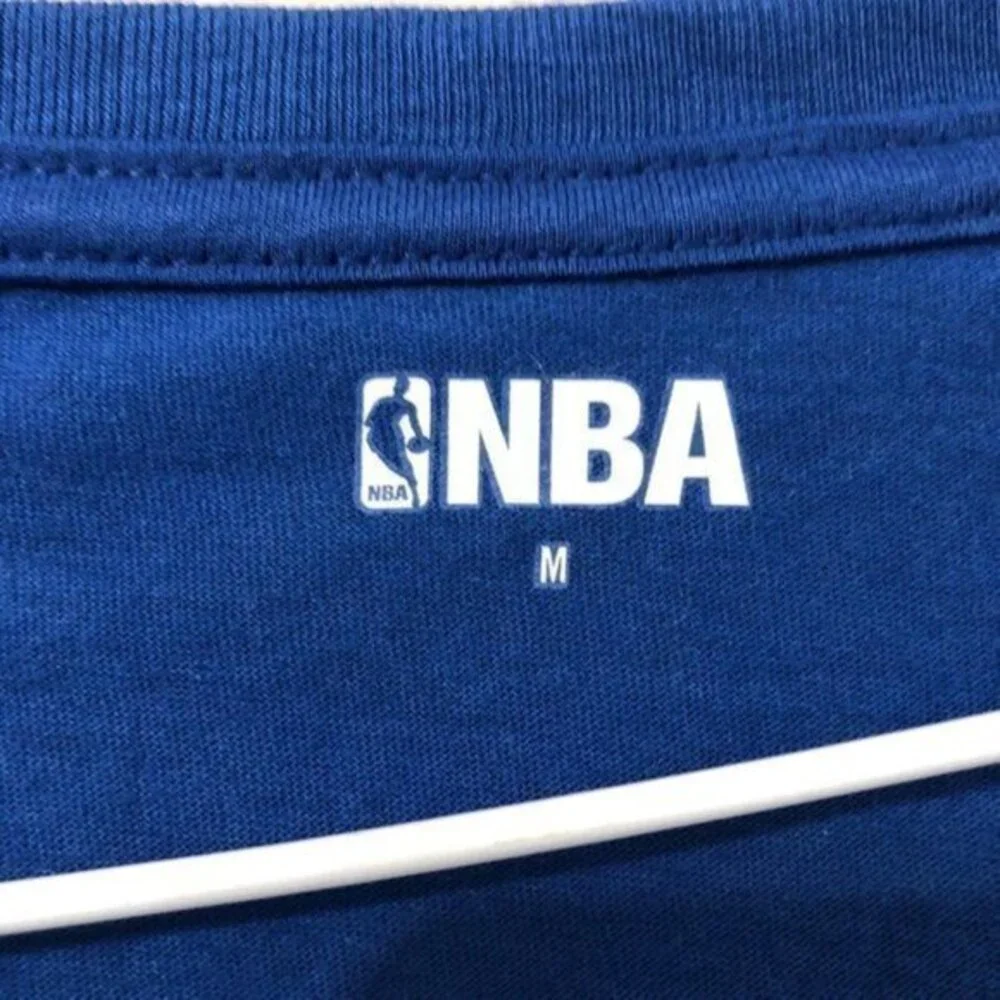 Detroit Pistons Shirt Blue Short Sleeve Basketball - Picture 4 of 5